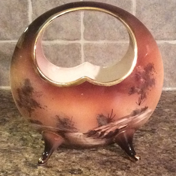 Antique Japanese Hand Painted Vase - Picture 2 of 3